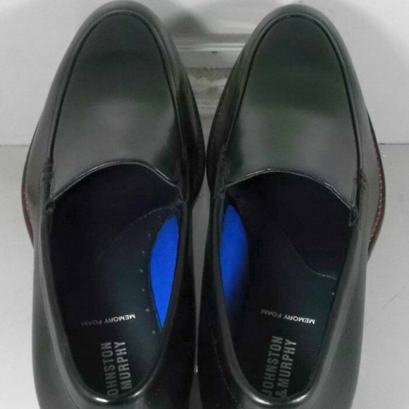 JOHNSTON & MURPHY Men\'s Stockton Venetian Dress Shoes Leather Black 59-2479 main image 11